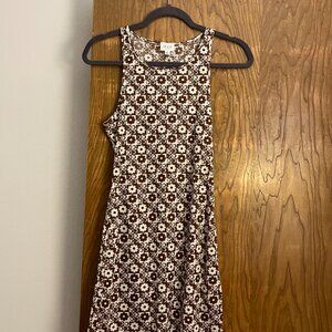 Le Lis Retro Floral Mini Tank Dress